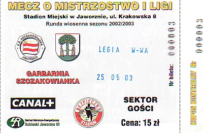 Sprzedaż biletów na mecz Garbarnia-Legia trwa - fot. Bodziach